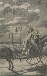 Murder in the Carriage (Probably a Design for The Tyburn Chronicle) by Samuel Wale, 1721-1786, British