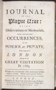 A Journal of the Plague Year (1722).  © The British Library Board.