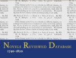 The Novels Reviewed Database, 1790-1820 (NRD)