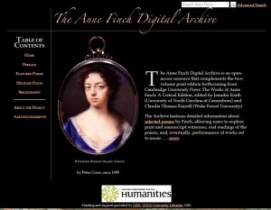 Anne Finch Digital Archive