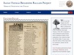 Isaiah Thomas Broadside Ballads Project: Verses in Vogue with the Vulgar