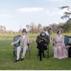 Mr. Woodhouse, Bernie, and Miss Bates at Picnic